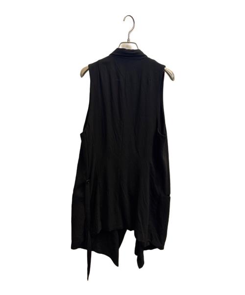 ANN DEMEULEMEESTER（アンドゥムルメステール）ANN DEMEULEMEESTER (アンドゥムルメステール) ロングジレ ブラック サイズ:36の古着・服飾アイテム