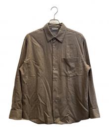 AURALEE（オーラリー）の古着「SUPER LIGHT WOOL SHIRT」｜ブラウン
