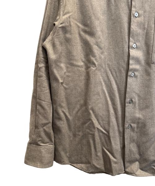 AURALEE（オーラリー）AURALEE (オーラリー) SUPER LIGHT WOOL SHIRT ブラウン サイズ:3の古着・服飾アイテム