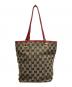 GUCCI (グッチ) ミニトートバッグ レッド×ブラウン：17000円