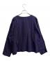 inn ISSEY MIYAKE (イッセイミヤケ) ノーカラーシャツ ネイビー サイズ:М：15000円
