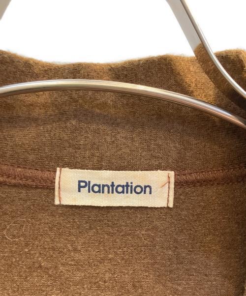 plantation（プランテーション）plantation (プランテーション) 薄手カーディガン ブラウン サイズ:Мの古着・服飾アイテム