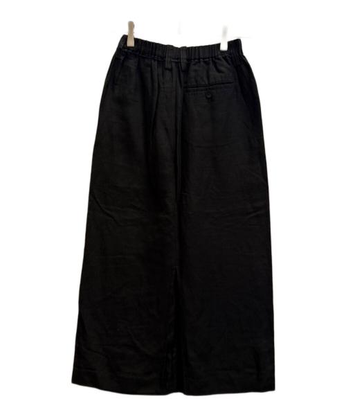ISSEY MIYAKE（イッセイミヤケ）ISSEY MIYAKE (イッセイミヤケ) リネンレーヨンスカート ブラック サイズ:Ｓの古着・服飾アイテム