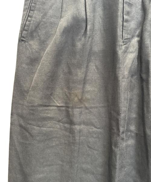 ISSEY MIYAKE（イッセイミヤケ）ISSEY MIYAKE (イッセイミヤケ) リネンレーヨンスカート ブラック サイズ:Ｓの古着・服飾アイテム