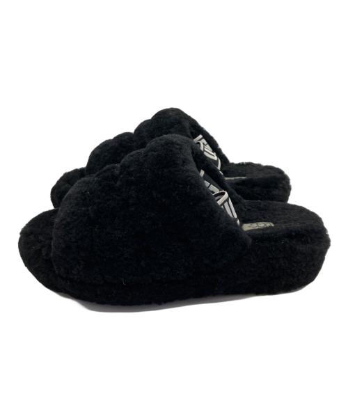 UGG（アグ）UGG (アグ) ボアサンダル ブラック サイズ:SIZE 24cmの古着・服飾アイテム