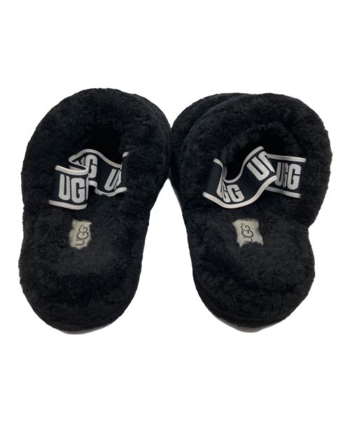 UGG（アグ）UGG (アグ) ボアサンダル ブラック サイズ:SIZE 24cmの古着・服飾アイテム