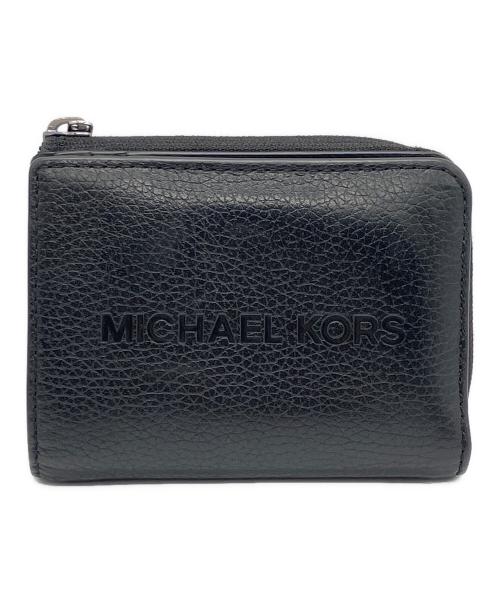 MICHAEL KORS（マイケルコース）MICHAEL KORS (マイケルコース) 2つ折り財布 ブラックの古着・服飾アイテム