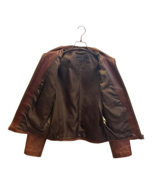 RAW（ロゥ）RAW (ロゥ) レザージャケット ブラウン サイズ:フリーの古着・服飾アイテム