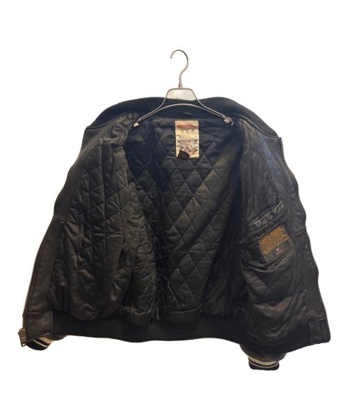 AVIREX（アヴィレックス）AVIREX (アヴィレックス) レザースタジャン ブラック サイズ:XSの古着・服飾アイテム