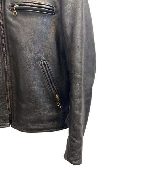 VANSON（バンソン）VANSON (バンソン) シングルライダースジャケット ブラック サイズ:38の古着・服飾アイテム