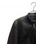 VANSON (バンソン) シングルライダースジャケット ブラック サイズ:38：25000円