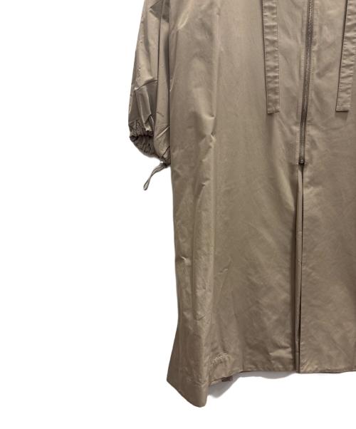 ebure（エブール）ebure (エブール) ライトタフタノーカラーコート ブラウン サイズ:38の古着・服飾アイテム