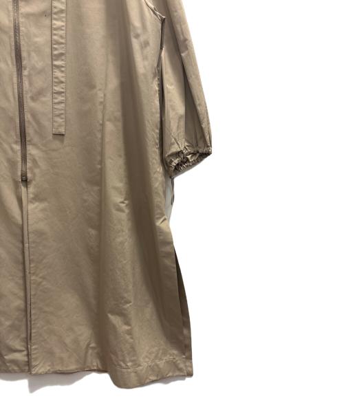 ebure（エブール）ebure (エブール) ライトタフタノーカラーコート ブラウン サイズ:38の古着・服飾アイテム
