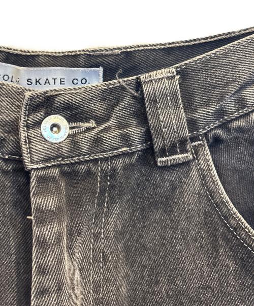 POLAR SKATE CO.（ポーラースケートカンパニー）POLAR SKATE CO. (ポーラースケートカンパニー) BIG BOYバギーデニムパンツ ブラック サイズ:Мの古着・服飾アイテム