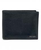 PRADAプラダ）の古着「2つ折り財布」｜ブラック