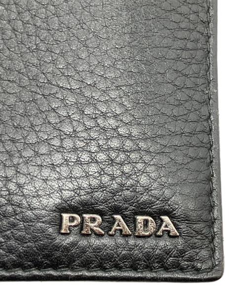 PRADA（プラダ）PRADA (プラダ) 2つ折り財布 ブラックの古着・服飾アイテム