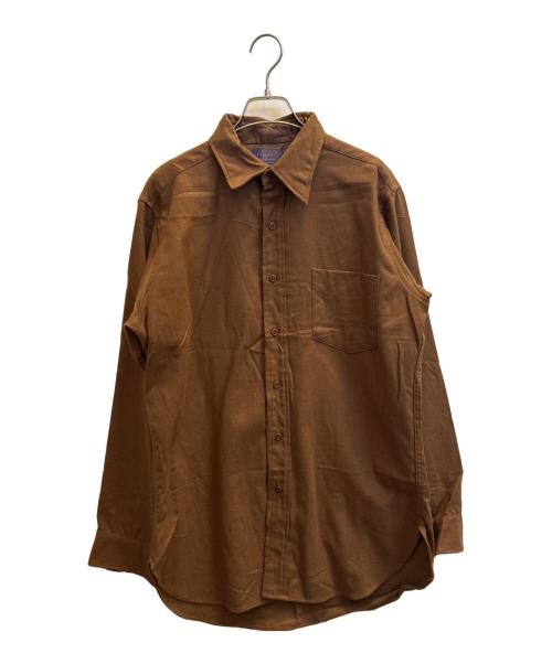 PENDLETON（ペンドルトン）PENDLETON (ペンドルトン) 70sウール長袖シャツ ブラウン サイズ:Мの古着・服飾アイテム
