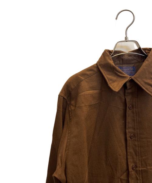 PENDLETON（ペンドルトン）PENDLETON (ペンドルトン) 70sウール長袖シャツ ブラウン サイズ:Мの古着・服飾アイテム