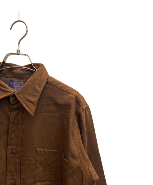 PENDLETON（ペンドルトン）PENDLETON (ペンドルトン) 70sウール長袖シャツ ブラウン サイズ:Мの古着・服飾アイテム