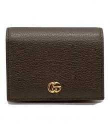 GUCCI（グッチ）の古着「バイカラースモールウォレット　ダブルＧ」｜ピンク×グレー