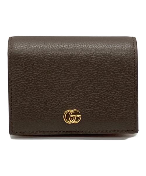 GUCCI（グッチ）GUCCI (グッチ) バイカラースモールウォレット　ダブルＧ ピンク×グレーの古着・服飾アイテム