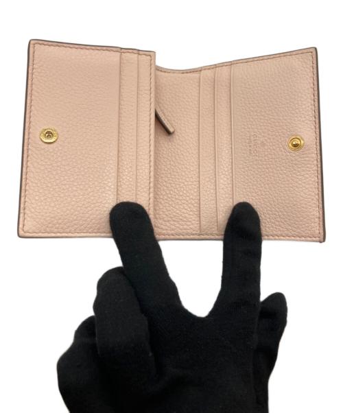 GUCCI（グッチ）GUCCI (グッチ) バイカラースモールウォレット　ダブルＧ ピンク×グレーの古着・服飾アイテム
