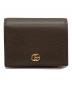 GUCCI（グッチ）の古着「バイカラースモールウォレット　ダブルＧ」｜ピンク×グレー