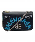 BALENCIAGAバレンシアガ）の古着「チェーンショルダーバッグ」｜ブラック