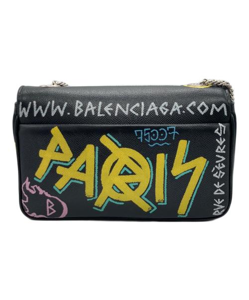 BALENCIAGA（バレンシアガ）BALENCIAGA (バレンシアガ) チェーンショルダーバッグ ブラックの古着・服飾アイテム