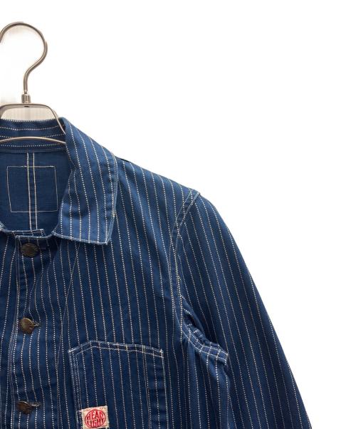 HEADLIGHT（ヘッドライト）HEADLIGHT (ヘッドライト) ウォバッシュカバーオール ネイビー サイズ:Ｓの古着・服飾アイテム