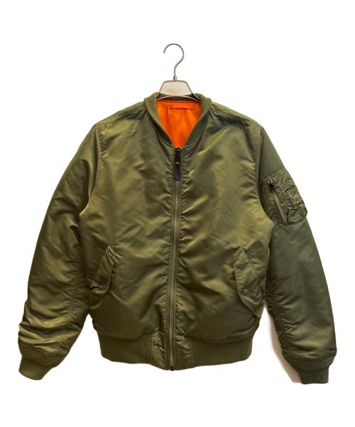 ALPHA（アルファ）ALPHA (アルファ) MA-1ジャケット グリーン サイズ:XLの古着・服飾アイテム