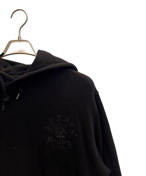 BEAMS PLUS（ビームスプラス）BEAMS PLUS (ビームスプラス) GRAPHIC HOODパーカー　 ブラック サイズ:Мの古着・服飾アイテム