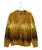 Needlesニードルズ）の古着「Mohair Cardigan - Zigzag」｜イエロー