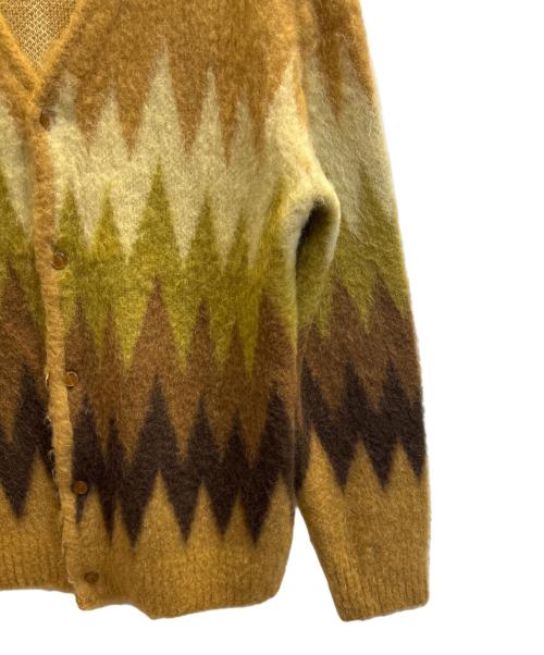 Needles（ニードルズ）Needles (ニードルズ) Mohair Cardigan - Zigzag イエロー サイズ:Ｌの古着・服飾アイテム