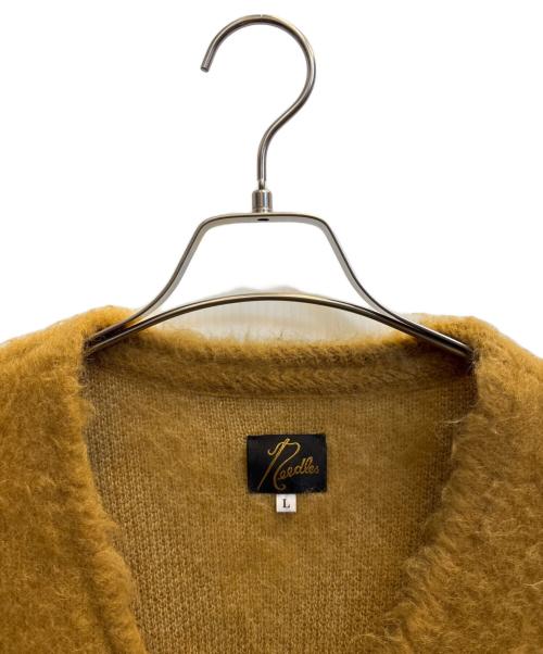Needles（ニードルズ）Needles (ニードルズ) Mohair Cardigan - Zigzag イエロー サイズ:Ｌの古着・服飾アイテム