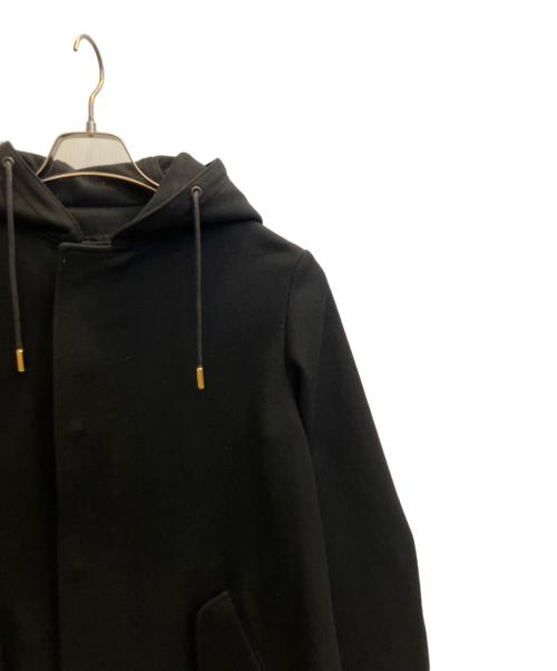 THE RERACS（ザ リラクス）THE RERACS (ザ リラクス) フーデットウールコート ブラック サイズ:36の古着・服飾アイテム