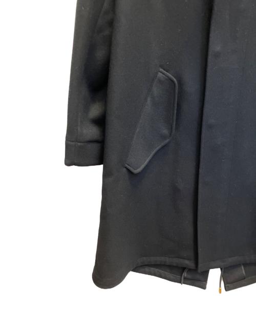THE RERACS（ザ リラクス）THE RERACS (ザ リラクス) フーデットウールコート ブラック サイズ:36の古着・服飾アイテム