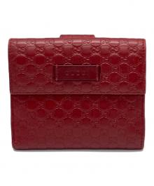 GUCCI（グッチ）の古着「グッチシマ　2つ折り財布」｜レッド