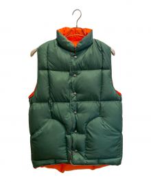 SIERRA DESIGNS×BEAMS（シエラデザインズ×ビームス）の古着「リバーシブルベスト」｜オレンジ×グリーン
