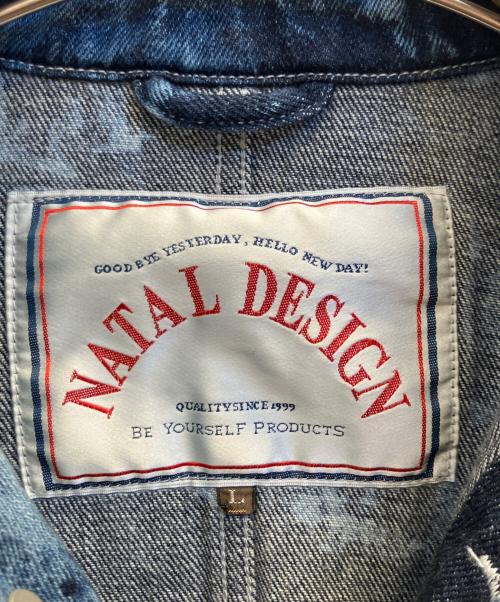 NATAL DESIGN（ネイタルデザイン）NATAL DESIGN (ネイタルデザイン) デニムジャケット ブルー サイズ:SIZE Lの古着・服飾アイテム