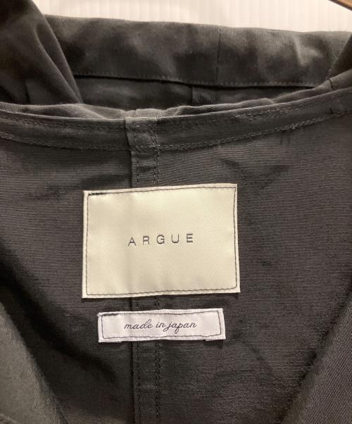 ARGUE（アーギュ）ARGUE (アーギュ) COTTON NYLON BALLOON FOODIE ブラック サイズ:SIZE Freeの古着・服飾アイテム
