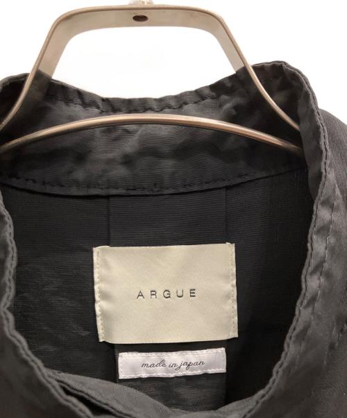 ARGUE（アーギュ）ARGUE (アーギュ) コットンナイロンコート ブラック サイズ:SIZE Freeの古着・服飾アイテム