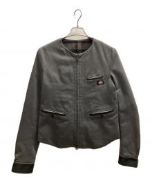 Dickies×TAKAHIROMIYASHITA TheSoloIst.（ディッキーズ×タカヒロミヤシタ ザソロイスト）の古着「ブランケットライナー再構築ノーカラージャケット」｜グレー