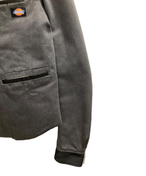 Dickies（ディッキーズ）Dickies (ディッキーズ) TAKAHIROMIYASHITA TheSoloIst. (タカヒロミヤシタ ザソロイスト) ブランケットライナー再構築ノーカラージャケット グレー サイズ:SIZE Mの古着・服飾アイテム