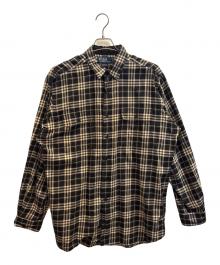 POLO RALPH LAUREN（ポロ・ラルフローレン）の古着「長袖シャツ　BENFORD」｜ブラック×ホワイト