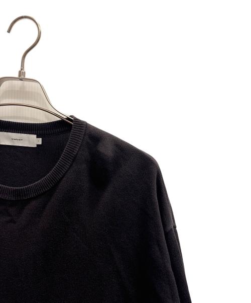 Graphpaper（グラフペーパー）Graphpaper (グラフペーパー) COTTON C-NECK ブラック サイズ:2の古着・服飾アイテム