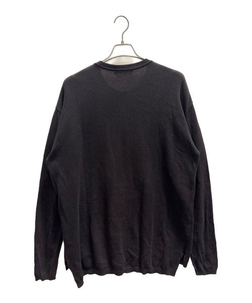 Graphpaper（グラフペーパー）Graphpaper (グラフペーパー) COTTON C-NECK ブラック サイズ:2の古着・服飾アイテム