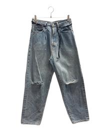 stein（シュタイン）の古着「VINTAGE REPRODUCTION DAMAGE DENIM JEANS」｜ブルー