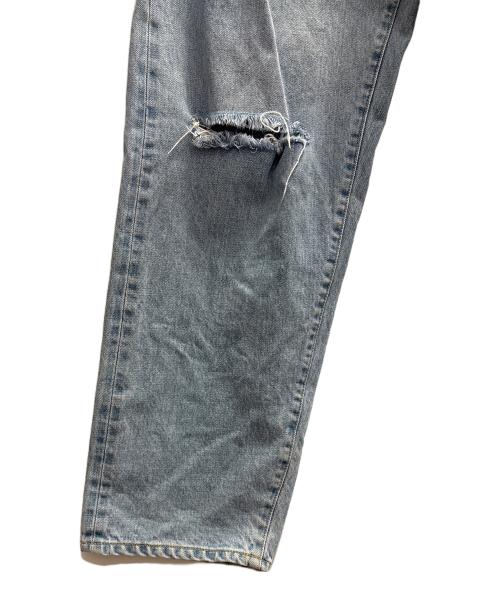 stein（シュタイン）stein (シュタイン) VINTAGE REPRODUCTION DAMAGE DENIM JEANS ブルー サイズ:Ｓの古着・服飾アイテム