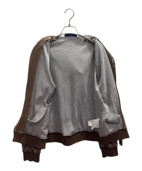 ETRO（エトロ）ETRO (エトロ) 総柄ジップパーカー ブラウン サイズ:Мの古着・服飾アイテム